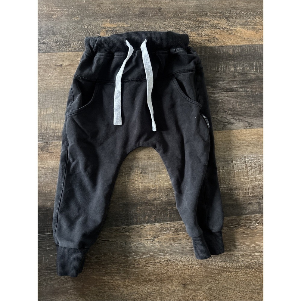 Little Bipsy Black Joggers Sweatpants 2t 3t Comfy